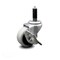 Service Caster 2 Inch Thermoplastic Rubber Wheel 1 Inch Expanding Stem Caster with Brake SCC-EX05S210-TPRS-SLB-1 - alternate 1